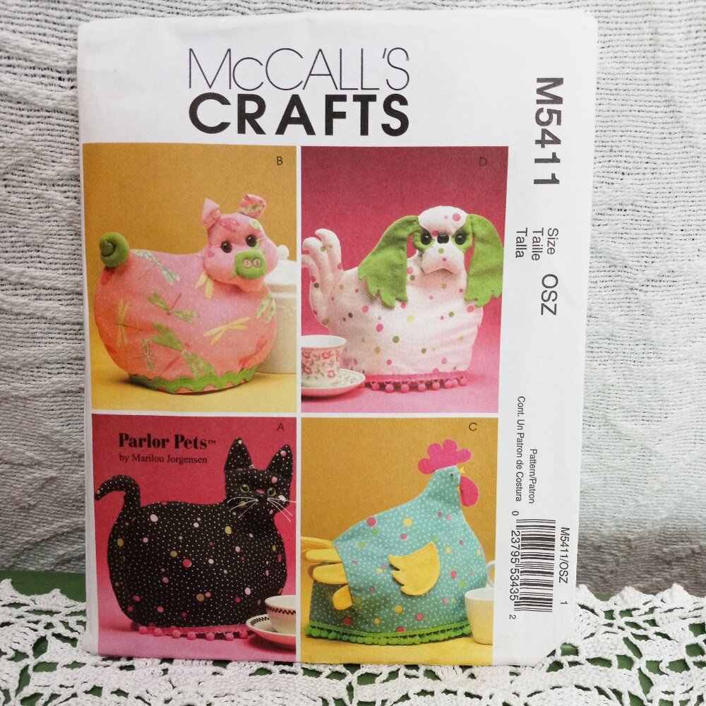 McCall's Pattern # M5411 Unused New In Package Parlor Pets